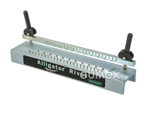 Prípravok ALIGATOR RIVET ART pre osadenie spojok ALIGATOR RIVET, šírka spoja 175mm, pozinkovaná oceľ